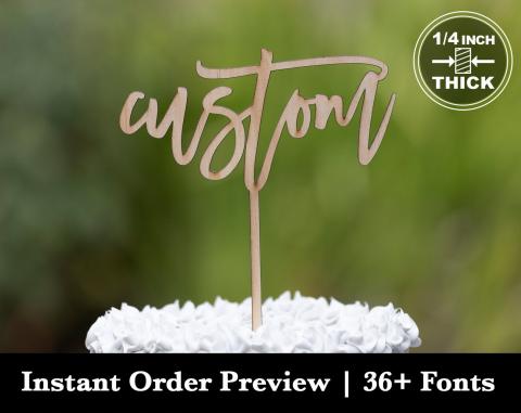 Custom cake topper cover photo