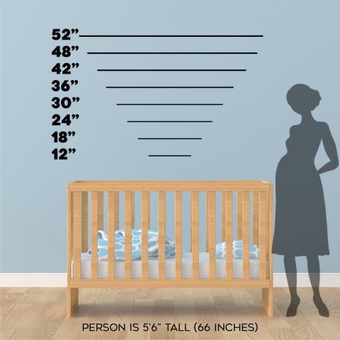 Nursery wall size comparison