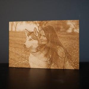 Engraved pet photos
