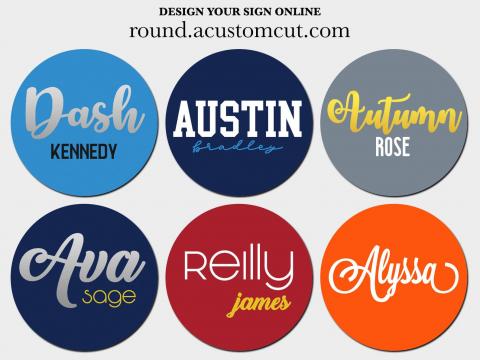 examples of 3d name sign designs