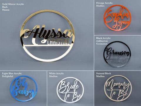 Round sign sample gallery