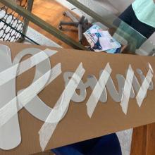 Ronni in Delightful font