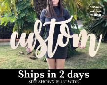 Half Inch Wood Name Sign Cover