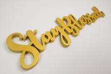 Stay Blessed Gold Sign