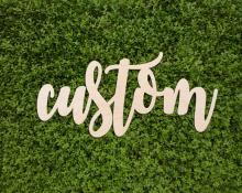 quarter inch wood name sign